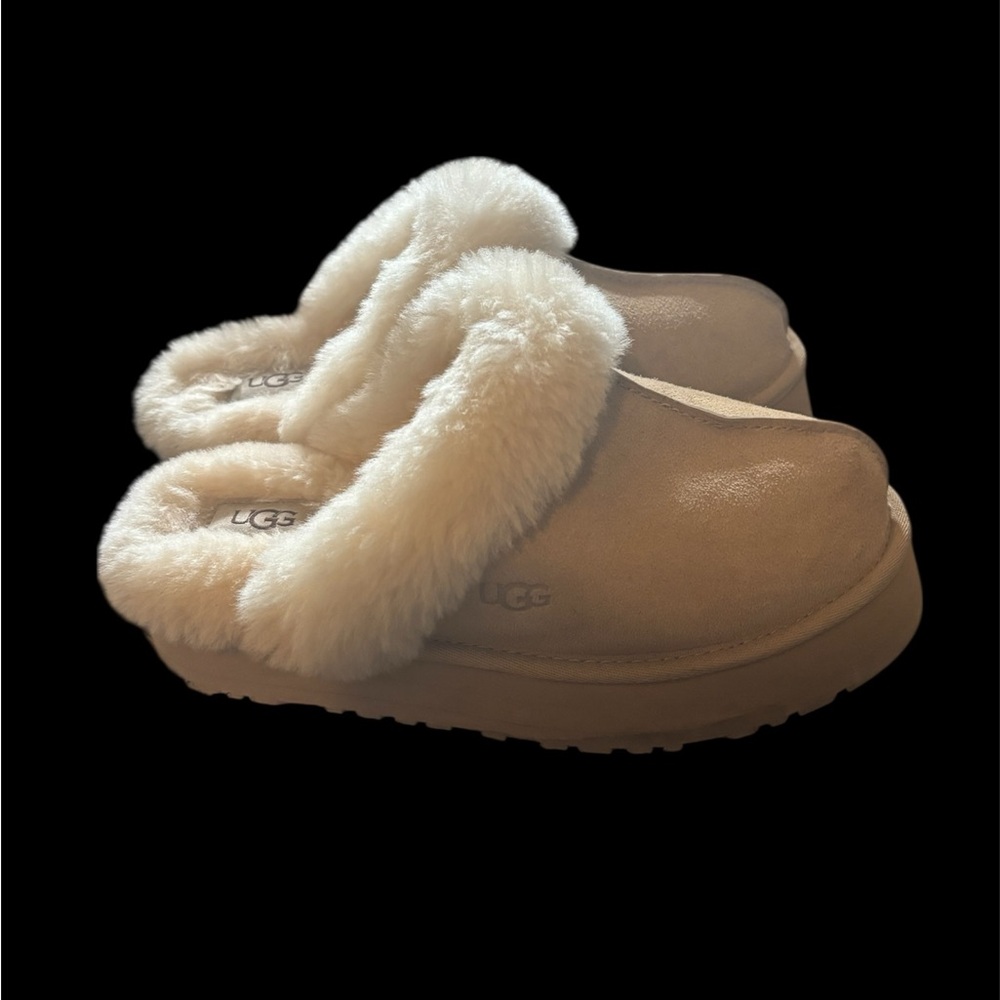 UGG Tan and Cream Slippers